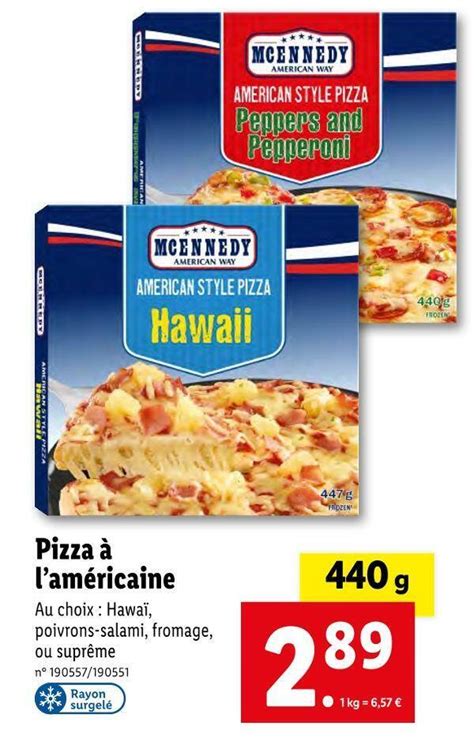 Promo Mcennedy Pizza Lam Ricaine Chez Lidl