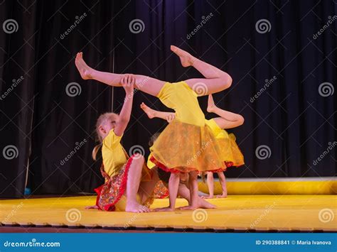 Circus Acrobatics. Beautiful Performance on Stage. Editorial Photo - Image of ballet, acrobatics ...