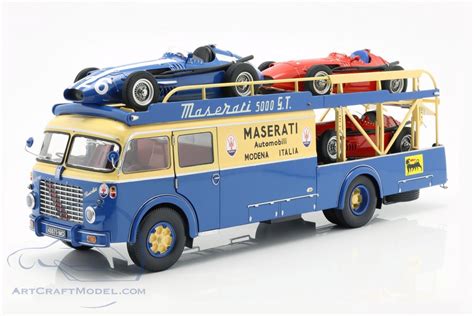 Fiat 642 Rn2 Bartoletti Maserati Race Car Transporter 1957 Blue