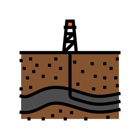 shale gas oil industry color icon vector illustration 39202631 Vector