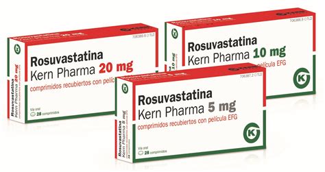 Tres Nuevas Presentaciones De Rosuvastatina Kern Pharma Efg