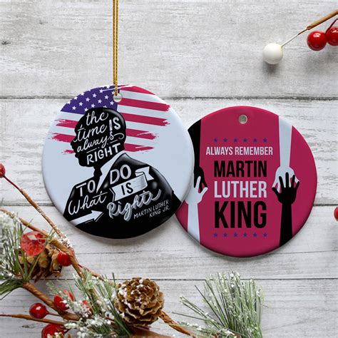 Martin Luther King Junior Christmas Ornament - Personalized Christmas ...