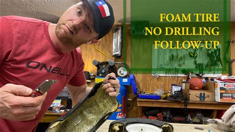 Lawn Mower Tire Repair FOAM Fill Followup YouTube