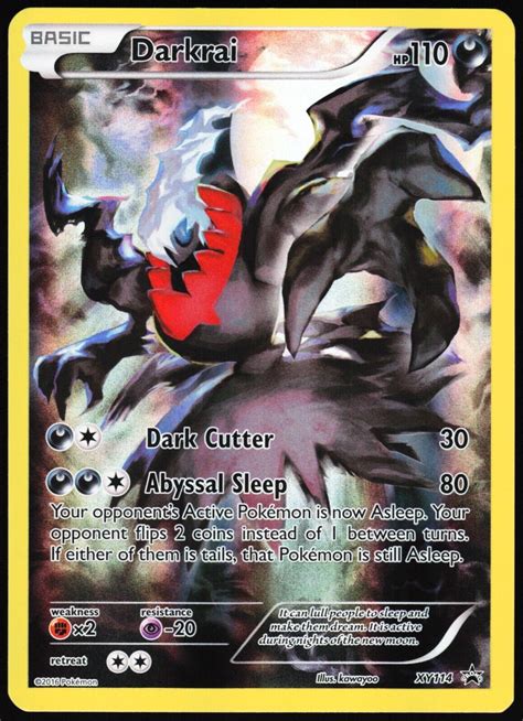 Darkrai Holo Rare Full Art Blackstar Promo Pokemon Card Nm Xy