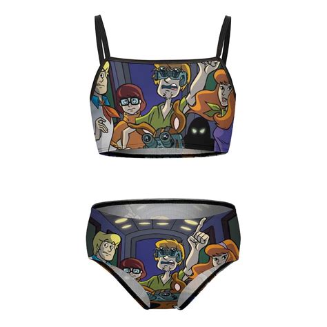 Scooby Doo Girls Bikini Swimsuits Two Piece Beach Bathing Suit Swimwear 9 11Y 140cm Walmart