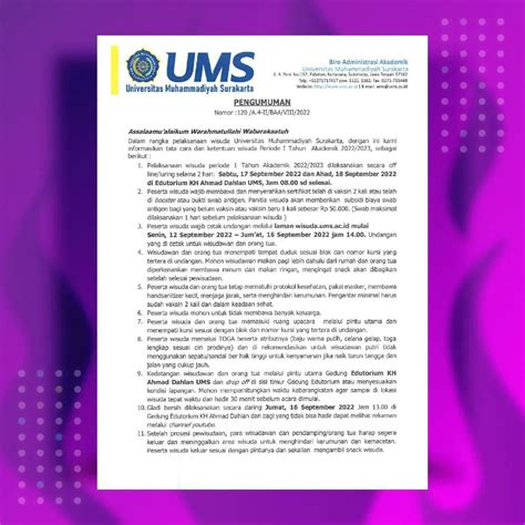 Umsfess On Twitter Informasi Wisuda Periode Ta Wisudaums