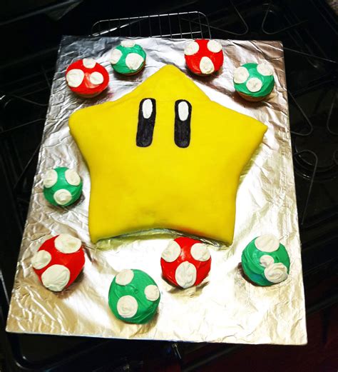 How To Make A Super Mario Star Cake - Cake Walls