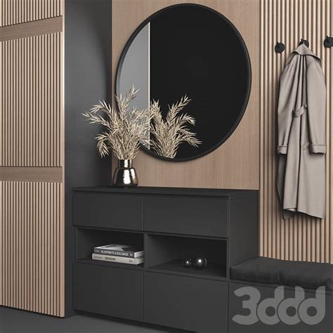 3d модели: Прихожая - Мебельная композиция 52 | Home entrance decor ...