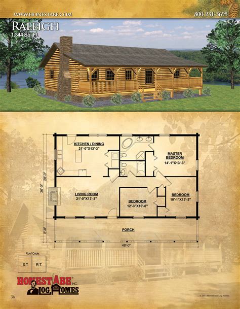 1 Story Log Cabin Floor Plans Viewfloor Co