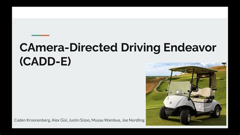 Cadd E Self Driving Golf Cart Youtube