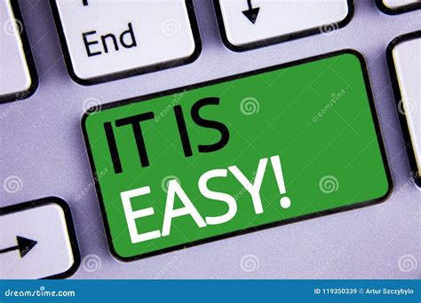 conceptual hand writing showing   easy motivational call business