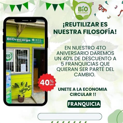 4º Aniversario de la franquicia Biorecarga celébralo con un 4