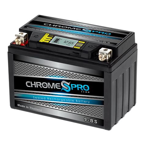 Chrome Pro Battery Ytx9 Bs 9 Bs 12 Volts 8 Ah 120 Cca IGel Scooter