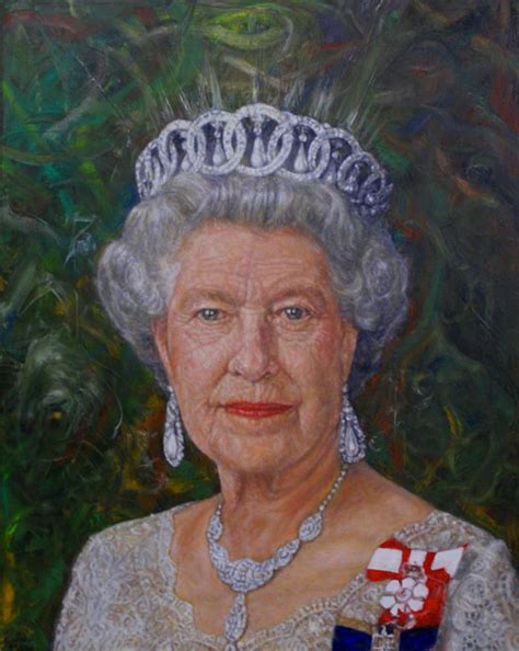 Queen Elizabeth II Painting by Edward Ofosu