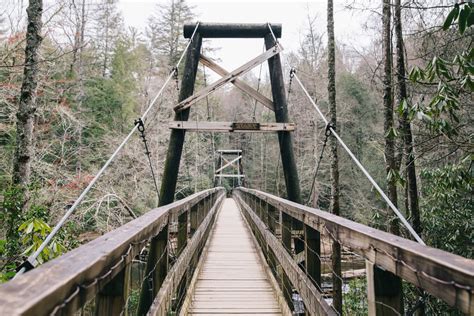 Swinging Bridge On The Toccoa River The Lilly Pad Village