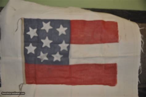 Early Confederate First National Flag 8 Star