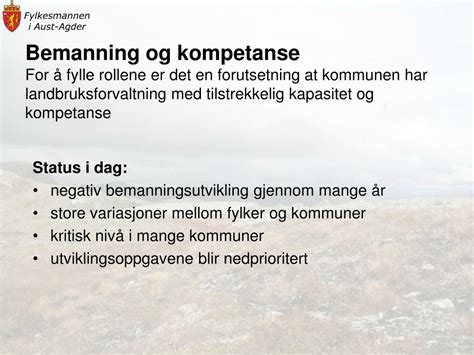 PPT Kommunene en viktig landbrukspolitisk aktør PowerPoint