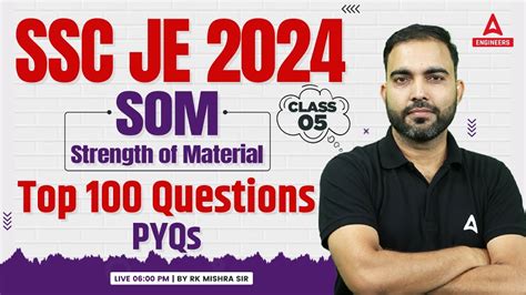 Strength Of Material Top Pyq Questions Ssc Je Strength Of