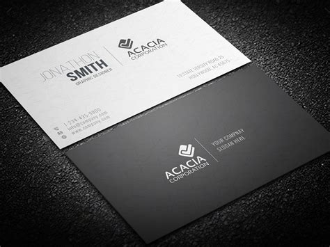 Simple And Elegant Business Card 02 Business Card Templates ~ Creative Market