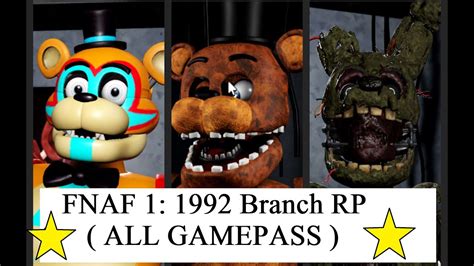 Fnaf Branch Rp All Gamepass Youtube