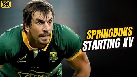 Springboks Predicted Starting Xv Vs Wallabies Youtube