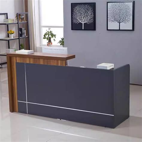 Morden Salon Reception Desk Wood Office L Shaped Reception Desk Small