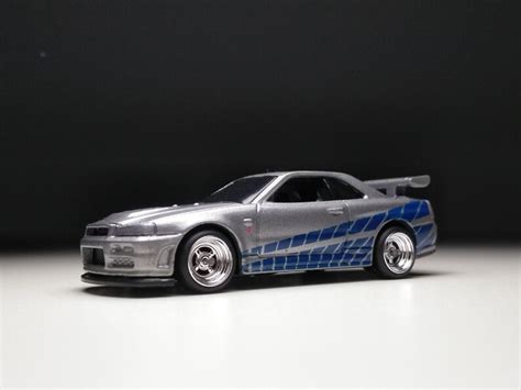 Nissan Skyline R34 Hot Wheels Custom Real Rubber Tires Etsy
