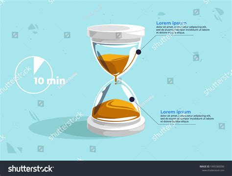 Vector Illustration Hourglass Flat Design Stock Vector Royalty Free 1995585056 Shutterstock