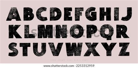 Sans Serif Font Style Handmade Graphic Stock Vector (Royalty Free) 2253312959 | Shutterstock