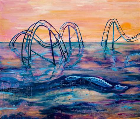 Roller Coaster Painting By Dominic Petru Virtosu Saatchi Art