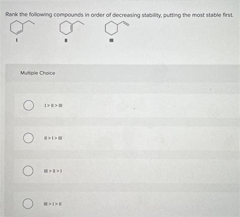 Answered Rank The Following Compounds In Order Bartleby