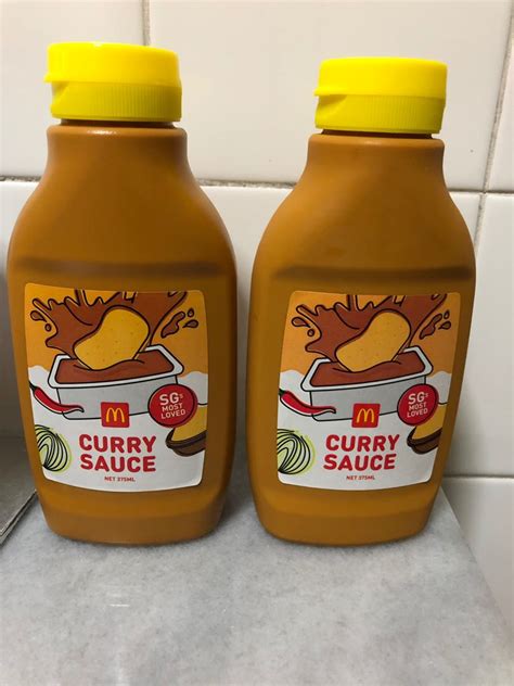 Mcdonald Curry Sauce Bottle Food And Drinks Spice And Seasoning On Carousell