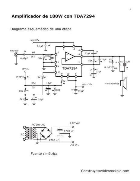 An Electronic Circuit Diagram With The Following Instructions For Using