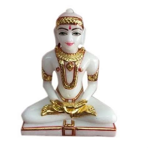 Hindu Marble Mahavir Jain Statue For Worship Size Inch At Rs