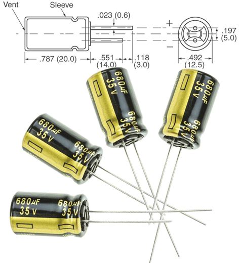 4x Panasonic Fm 680uf 35v Low Esr Radial Capacitors Caps 105c 12 5mm 12 5x25 Ebay