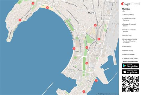 Marine Drive Mumbai Map Map Of Marine Drive Mumbai Maharashtra India