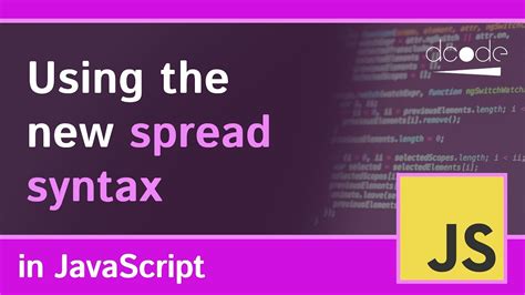 Spread Syntax In Javascript YouTube