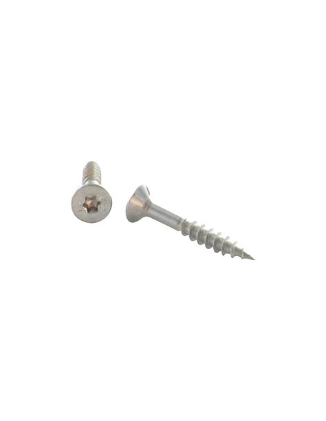 Vis bois et agglo TEKOR Inox A2 Tête fraisée TF Cranté TORX T20 4 5X20