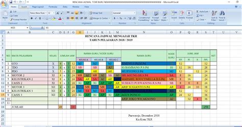 Tips Trik Membuat Jadwal Menarik Dengan Warna Di Excel Belajar Mudah