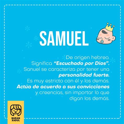 Significado Del Nombre Samuel