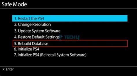 How To Rebuild Database In PlayStation PS4 PS5