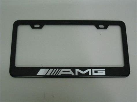 Purchase Mercedes Benz Amg Black Metal License Plate Frame In Ca