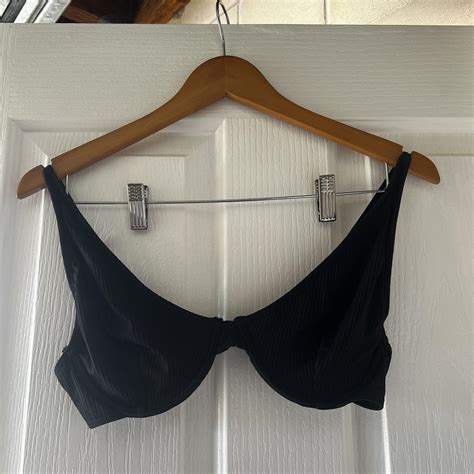 Topanga Black Bikini Top Size DD Bigger Bust Depop