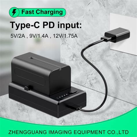 ZGCINE NP F PD Battery Fast Charging Charger For Sony NP F970 F550 F750