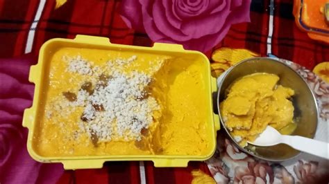 Mango 🥭🥭🥭🥭 Ice Cream 🍨🍨🍨 Recipe Video Village Styl बहुत स्वादिष्ट होता है एक बार बनाइए और खाए तो