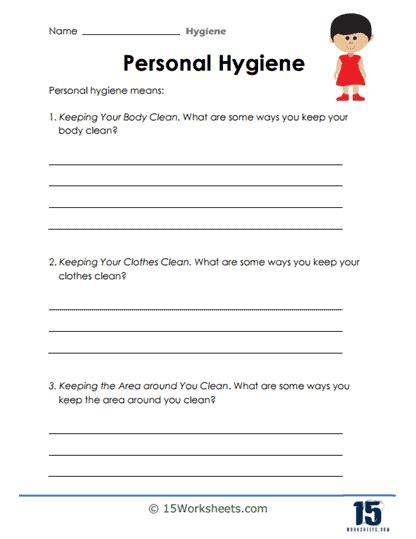 Personal Hygiene Worksheets 15