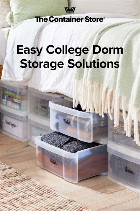 College Dorm Storage Solutions | The Container Store in 2024 | Dorm ...