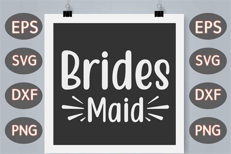 Wedding Svg Design Brides Maid Graphic By Mb Graphics · Creative Fabrica