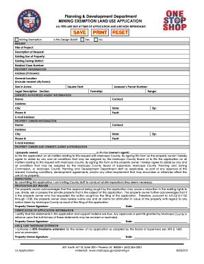 Fillable Online Maricopa Planning Development Department Mining