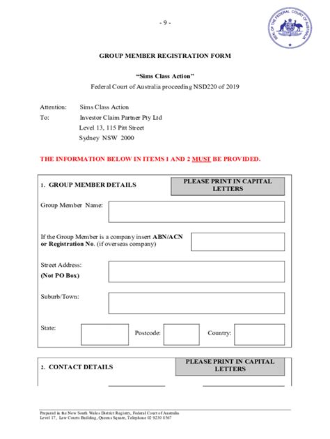 Fillable Online 200821 SGM Notice To Group Members Pdf Fax Email